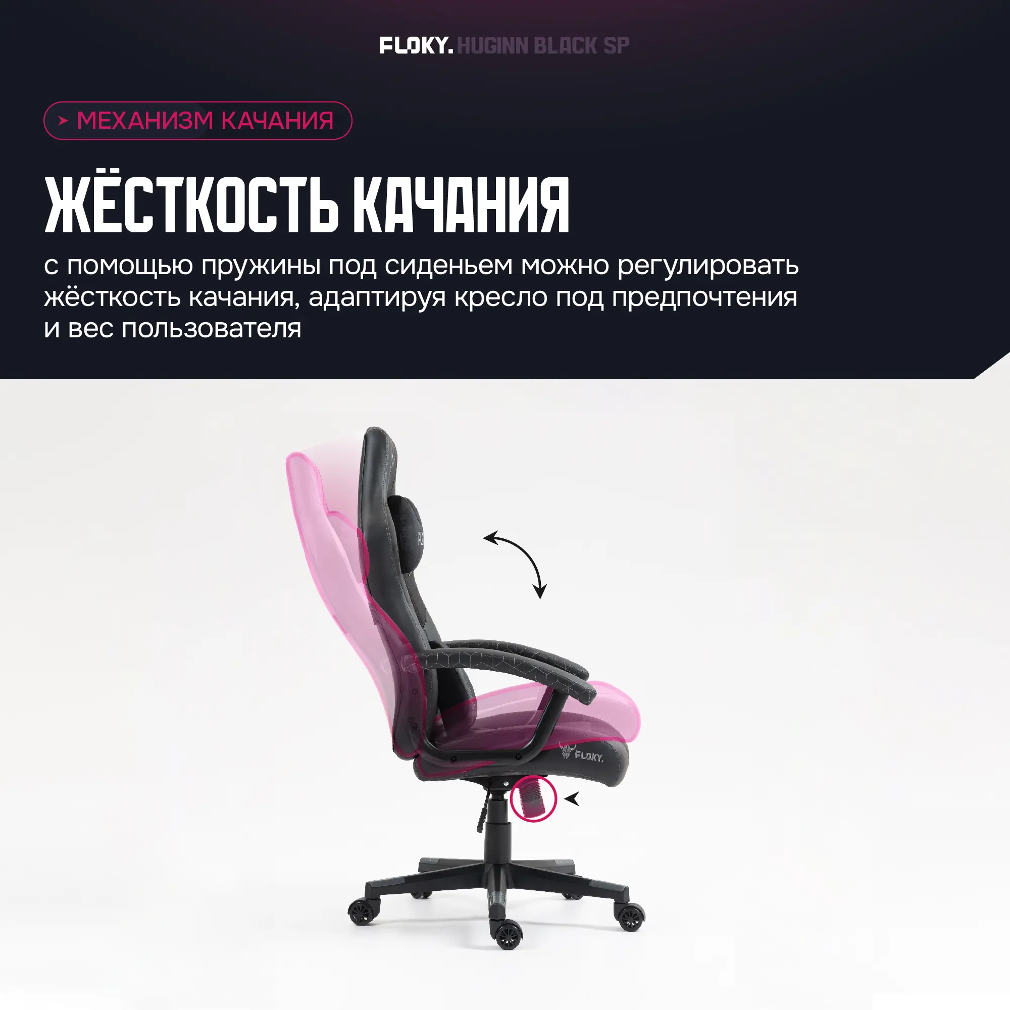 Компьютерное кресло FLOKY Huginn Black SP